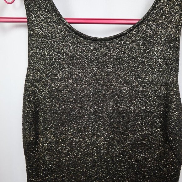 ASTR The Label Metallic Black Sleeveless Glitter Party Bodycon Mini Dress - LG - Picture 6 of 12